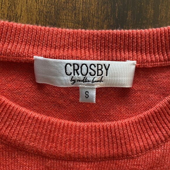 Crosby by Mollie Burch Puff Sleeve Sweater – Red/Coral, Size Small - Picture 5 of 5